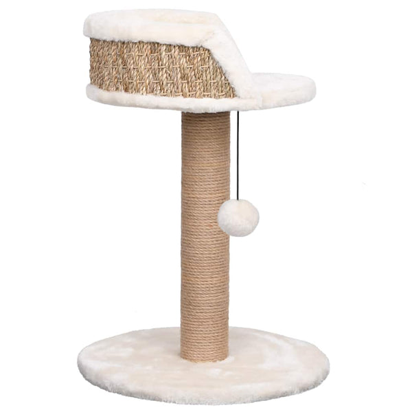 Kratzbaum für Katzen Hyrum 49cm (Seegras)