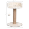 Kratzbaum für Katzen Hyrum 49cm (Seegras)