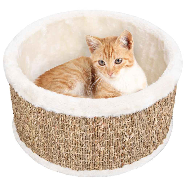 Runder Katzenkorb Zorka 36cm (Seegras)