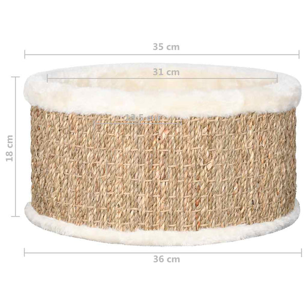 Runder Katzenkorb Zorka 36cm (Seegras)