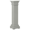 Grauer Blumenständer, klassische Säule, quadratisch, Gani 17x17x66cm (MDF)
