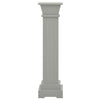 Grauer Blumenständer, klassische Säule, quadratisch, Gani 17x17x66cm (MDF)