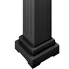 Schwarzer Blumenständer klassisch, Säule quadratisch Gani 17x17x66cm (MDF)