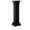 Schwarzer Blumenständer klassisch, Säule quadratisch Gani 17x17x66cm (MDF)