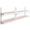 Schwimmende Wandregale aus Edelstahl KRS Crum 200x30cm (2 St.)