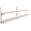 Rostfreie Stahlregale Crum 240x30cm (2 St.)