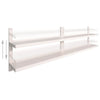 Edelstahl-Wandregale Crum 300x30cm (2 Stück)