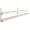 Edelstahl-Wandregale Crum 300x30cm (2 Stück)