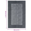 Marianovici grauer Outdoor-Teppich 190x290cm (PP)