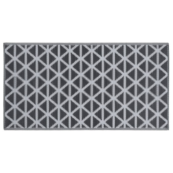Marianovici schwarzer Outdoor-Teppich 160x230cm (pp)