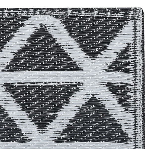 Marianovici schwarzer Outdoor-Teppich 160x230cm (pp)