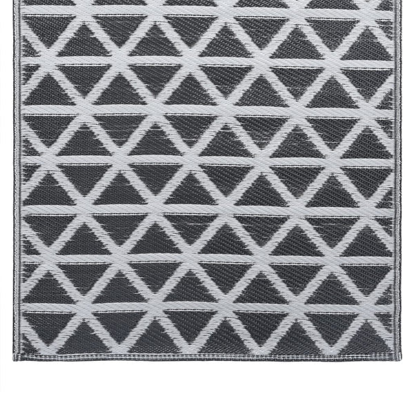 Marianovici schwarzer Outdoor-Teppich 160x230cm (pp)