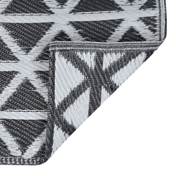 Marianovici schwarzer Outdoor-Teppich 160x230cm (pp)