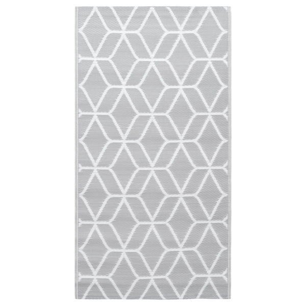 Marianovici grauer Outdoorteppich 80x150cm (PP)