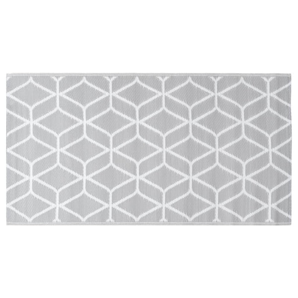 Marianovici grauer Outdoorteppich 80x150cm (PP)