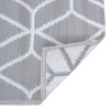 Marianovici grauer Outdoorteppich 80x150cm (PP)