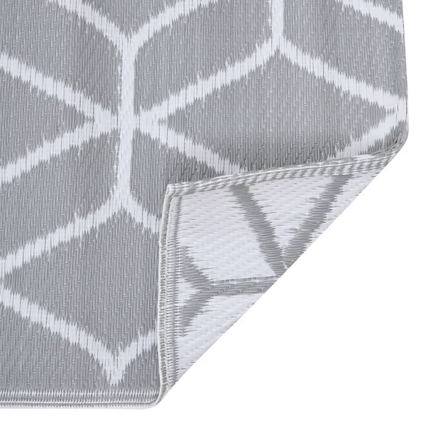 Marianovici grauer Outdoorteppich 80x150cm (PP)