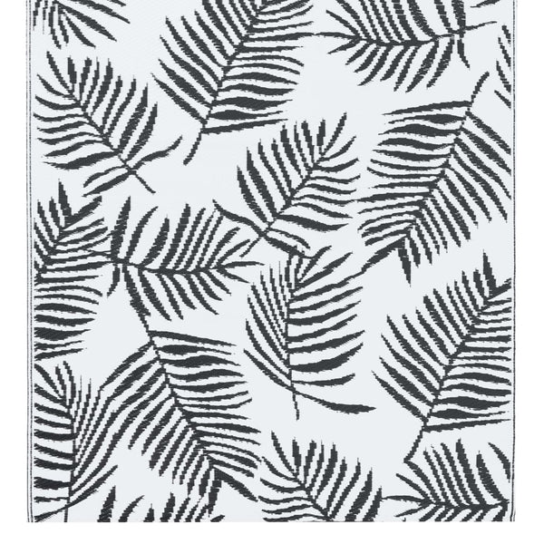 Schwarz-weißer Outdoor-Teppich Marianovici 120x180cm (pp)