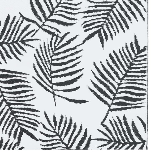 Schwarz-weißer Outdoor-Teppich Marianovici 120x180cm (pp)