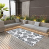 Schwarz-weißer Outdoor-Teppich Marianovici 120x180cm (pp)