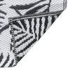 Schwarz-weißer Outdoor-Teppich Marianovici 160x230cm (pp)