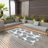 Schwarz-weißer Outdoor-Teppich Marianovici 160x230cm (pp)