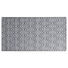 Outdoorteppich ARAKIL schwarz-weiß 80x150 cm PP