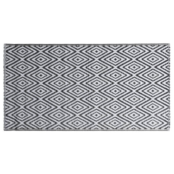 Outdoorteppich ARAKIL schwarz-weiß 80x150 cm PP