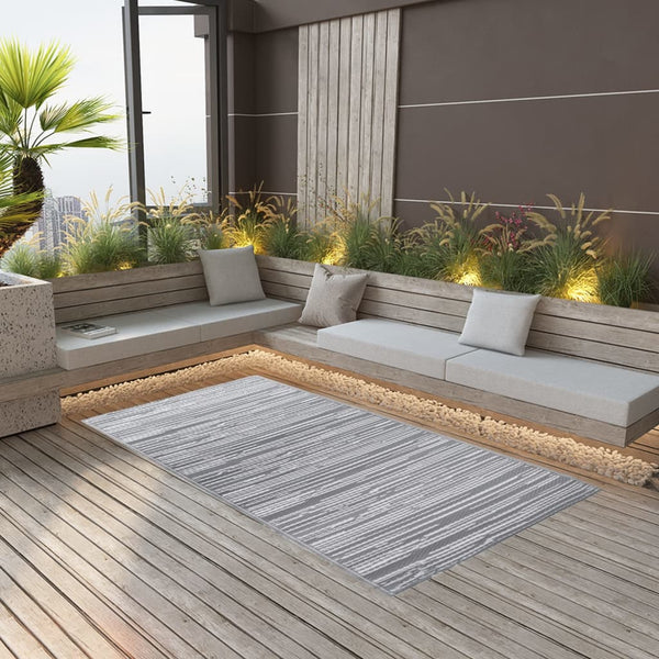 Grauer Outdoorteppich 120x180cm Marianovici (pp)