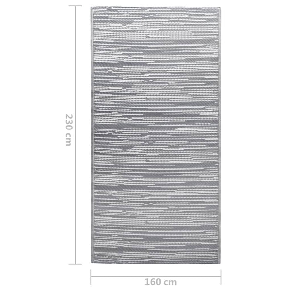 Outdoor-Teppich Marianovici 160x230cm grau (pp)