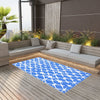 Outdoor-Teppich ARAKIL blau-weiß 160x230 cm PP