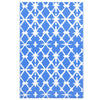 Blau-weißer Outdoorteppich Marianovici 190x290cm (pp)