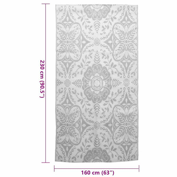 Hellgrauer Outdoor-Teppich Marianovici 160x230cm (pp)