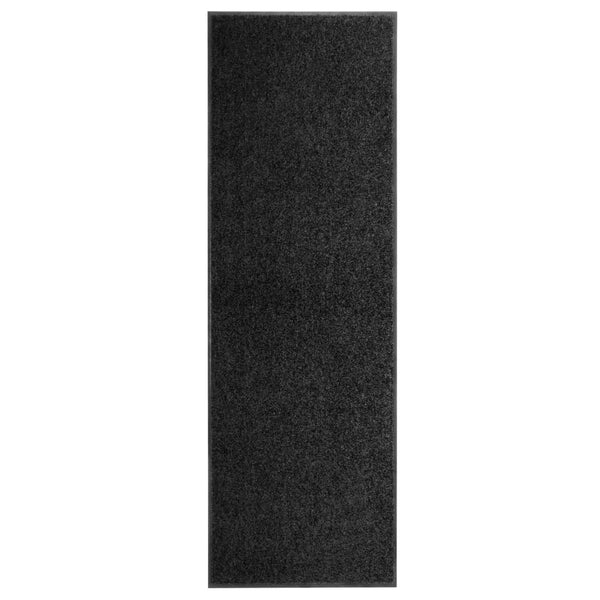 Schwarze Fußmatte Chisnar 60x180cm (waschbar)