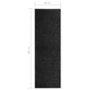 Schwarze Fußmatte Chisnar 60x180cm (waschbar)