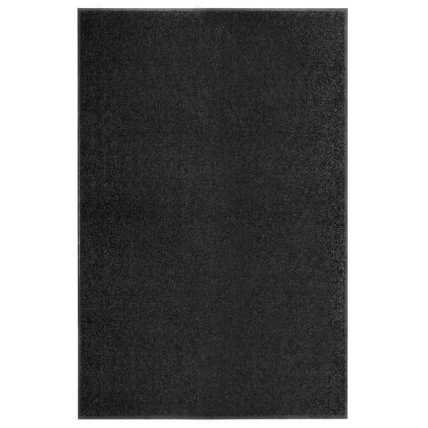 Schwarze waschbare Fußmatte Chisnar 120x180cm