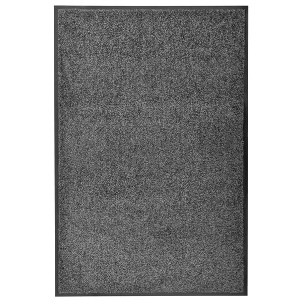 Anthrazitfarbene Fußmatte Chisnar 60x90cm (waschbar)