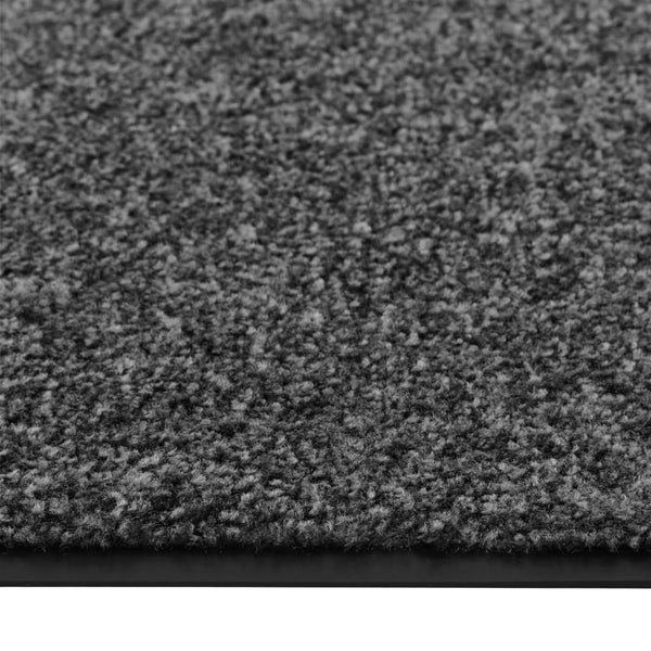Anthrazitfarbene Fußmatte Chisnar 60x90cm (waschbar)