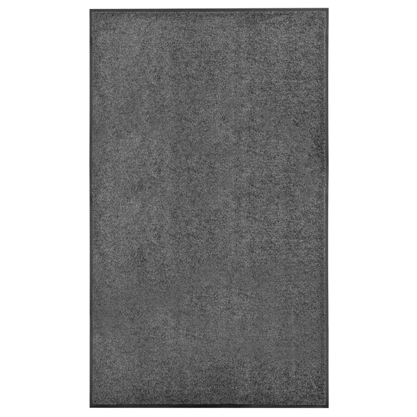 Anthrazitfarbene Fußmatte Chisnar 90x150cm (waschbar)