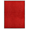 Rote Fußmatte Chisnar 90x120cm (waschbar)