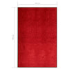 Rote Fußmatte Chisnar 120x180cm (waschbar)