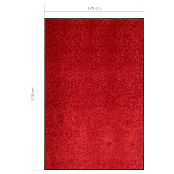 Rote Fußmatte Chisnar 120x180cm (waschbar)