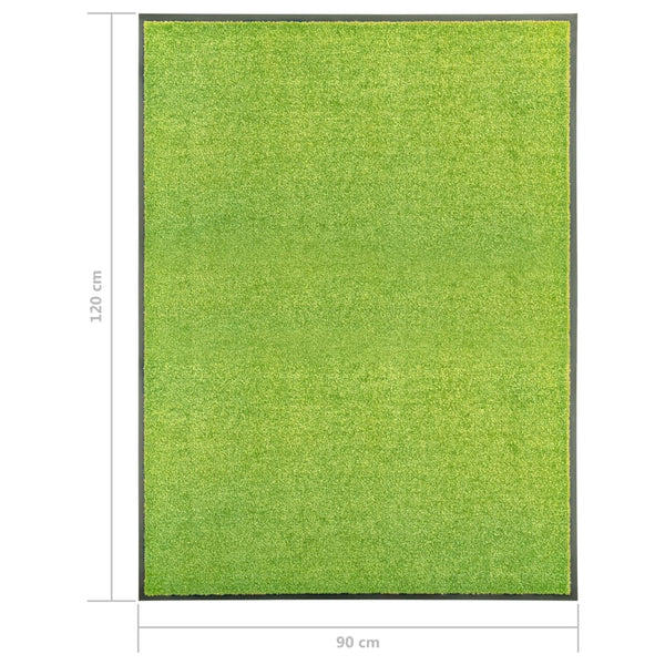 Grüne Fußmatte Chisnar 90x120cm (waschbar)