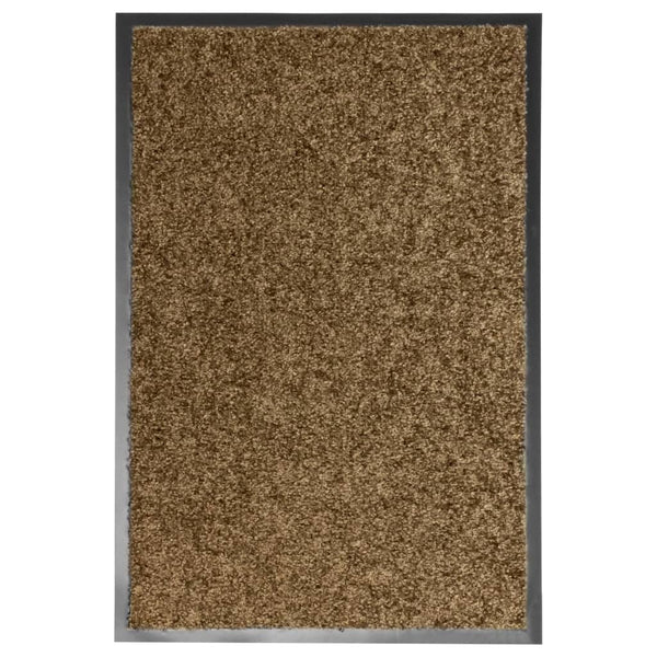 Braune Fußmatte waschbar Chisnar 40x60cm