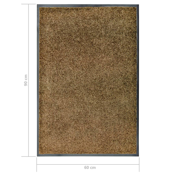 Braune Fußmatte Chisnar 60x90cm (waschbar)