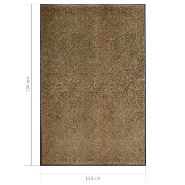 Braune Fußmatte Chisnar 120x180cm (waschbar)