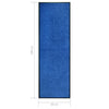 Blauer Fußabtreter Chisnar 60x180cm (waschbar)