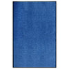 Blauer Türvorleger Chisnar 120x180cm (waschbar)
