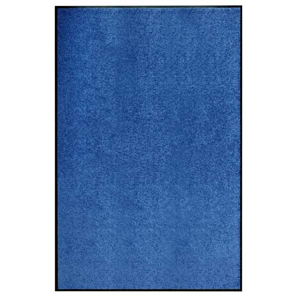 Blauer Türvorleger Chisnar 120x180cm (waschbar)