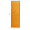 Orangene waschbare Fußmatte Chisnar 60x180cm